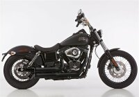 FALCON Double Groove Komplettanlage mit Kat Komplettanlage (2-2)  HARLEY DAVIDSON DYNA Wide Glide FXDWG 2013-2016