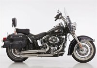 FALCON Double Groove Komplettanlage mit Kat Komplettanlage (2-2)  HARLEY DAVIDSON SOFTAIL Deuce FXSTD 2007-2007