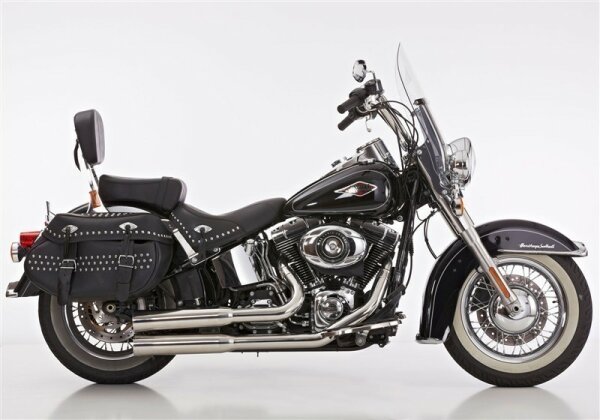 FALCON Double Groove Komplettanlage mit Kat Komplettanlage (2-2)  HARLEY DAVIDSON SOFTAIL Standard 103 FXST 2007-2007