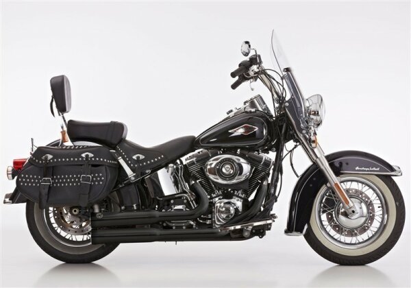 FALCON Double Groove Komplettanlage mit Kat Komplettanlage (2-2)  HARLEY DAVIDSON SOFTAIL Standard 103 FXST 2007-2007