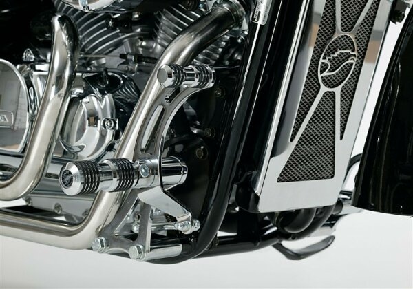 FALCON Round Style Fußrastenanlage    HONDA VT750 Shadow RC50 2004-2009