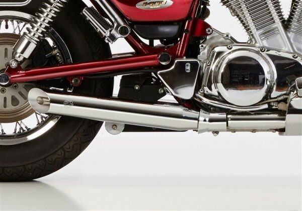 FALCON Cromo Line 1 Schalldämpfer rechts, 1 Schalldämpfer links   SUZUKI VS 1400 Intruder VX51L 1987-2003