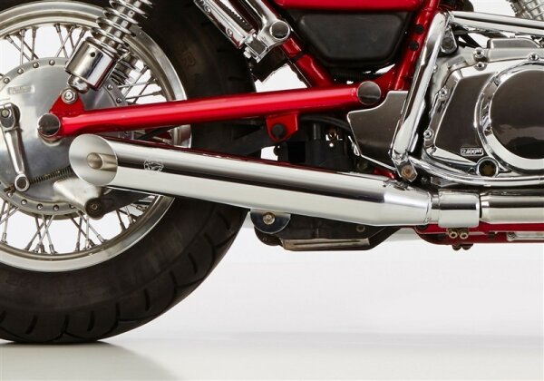 FALCON Cromo Line 1 Schalldämpfer rechts, 1 Schalldämpfer links   SUZUKI VS 750 Intruder VR51B 1986-1991