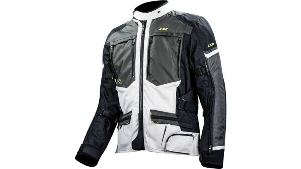 JACKE LS2 NORWAY MAN BLACK GREY YELLOW