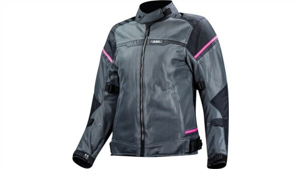 JACKE LS2 RIVA LADY BLACK DARK GREY PINK