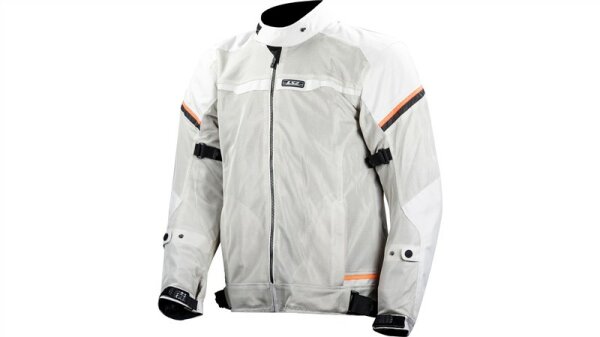 JACKE LS2 RIVA MAN LIGHT GREY H-V ORANGE