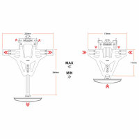 HIGHSIDER pro Kennzeichenhalter Akron-RS Pro Yamaha R7