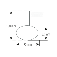 HIGHSIDER smart Lenkerendenspiegel Schwarz Rund