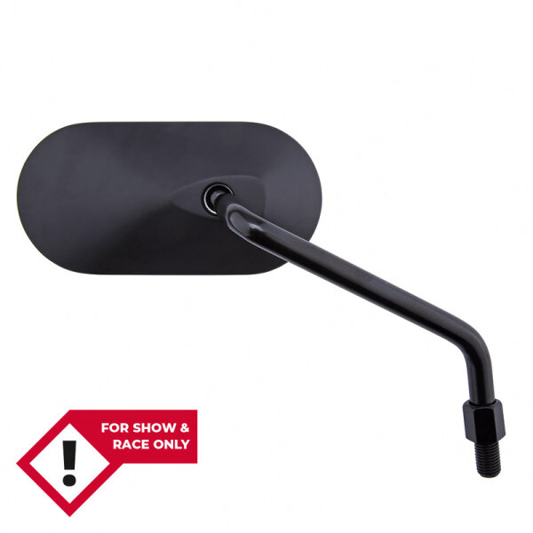 HIGHSIDER smart Lenkerspiegel Agila Schwarz Oval, Rechts, Nicht E-Geprüft