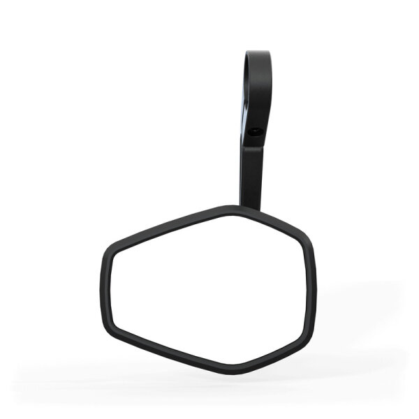 HIGHSIDER pro Lenkerendenspiegel Esagano-RS Schwarz/Silber Lang (1Stck)