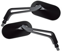 HIGHSIDER smart Lenkerspiegel Schwarz Oval (Paar)
