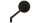 HIGHSIDER pro Lenkerspiegel Conero Black Edition Schwarz (1Stck)