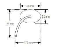 HIGHSIDER pro Lenkerspiegel Conero Schwarz (1Stck)