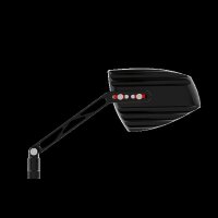 HIGHSIDER pro Spiegel Wave Schwarz/Rot (Paar)