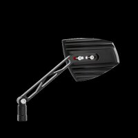 HIGHSIDER pro Spiegel Wave Schwarz/Rot (Paar)