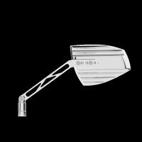 HIGHSIDER pro Spiegel Wave Schwarz/Chrom (Paar)