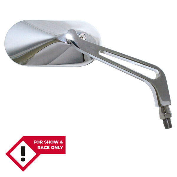 HIGHSIDER smart Lenkerspiegel Chrom Oval