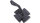 HIGHSIDER pro Lenkerendenspiegel Iron Cross Schwarz (1Stck)