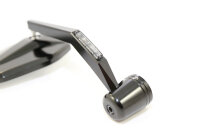 HIGHSIDER pro Lenkerendenspiegel Victory Mit LED Blinker, Aluminium Kopf Schwarz Eloxiert, E-geprüft