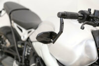 HIGHSIDER pro Lenkerendenspiegel Victory Mit LED Blinker, Aluminium Kopf Schwarz Eloxiert, E-geprüft