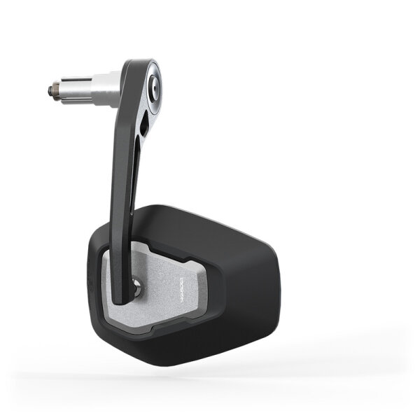 HIGHSIDER pro Lenkerendenspiegel Esagano-RS EVO Schwarz/Silber (1Stck)