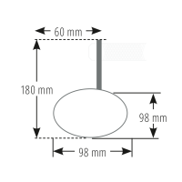 HIGHSIDER pro Lenkerendenspiegel Conero 2 Schwarz Lang (1Stck)