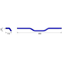 HIGHSIDER pro Street Bar (High) A04 Lenker Aluminium...