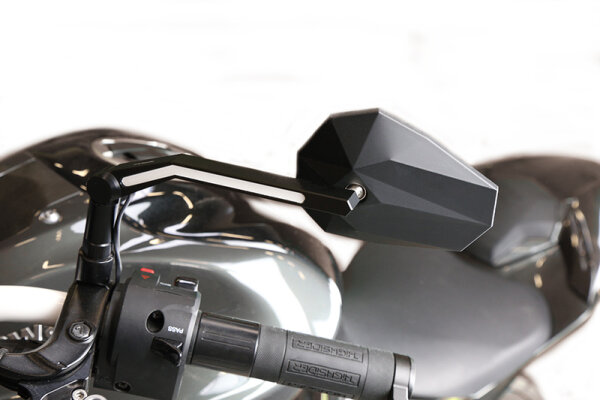 HIGHSIDER pro Spiegel Stealth -X3 Schwarz Mit LED Positionslicht (Paar)