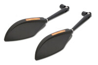 HIGHSIDER pro Verkleidungsspiegel Torezzo Schwarz Mit LED Sequnzblinker (Paar)