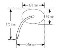 HIGHSIDER smart Spiegel Universal Schwarz Mit Gelenk