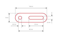 HIGHSIDER pro Spiegeladapter Universal, Für Verkleidungsspiegel, Kurz (Paar)