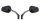 HIGHSIDER pro Spiegel Stealth-X1 Schwarz (Paar)