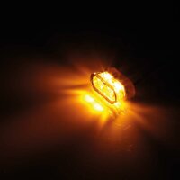 HIGHSIDER pro Little Star_MX Pro LED 3in1 Blinker-Rücklicht-Kombination Modul Linse Rauchgrau (Paar), Hinten