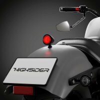 HIGHSIDER pro Akron-X LED Rücklicht Schwarz/Rot E-geprüft (1Stck)