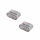 HIGHSIDER pro Little Star-MX Pro LED 2in1 Blinker-Positionsleuchten-Kombination Modul Gehäuse Schwarz / Linse Rauchgrau (Paar), Vorn