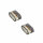 HIGHSIDER pro Little Star-MX Pro LED 2in1 Blinker-Positionsleuchten-Kombination Modul Gehäuse Schwarz / Linse Rauchgrau (Paar), Vorn