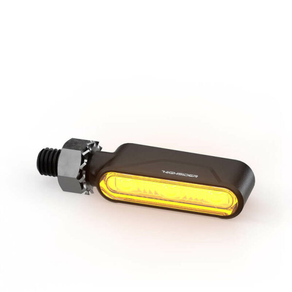 HIGHSIDER pro Esagano-RS LED Rück-, Bremslicht, Blinker Schwarz/Getönt 3in1, E-Geprüft (Paar)