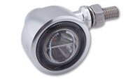 HIGHSIDER pro Classic-X1 LED Indicator Gehäuse Silber / Linse Rauchgrau (Paar), Vorn & Hinten