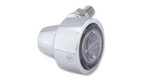 HIGHSIDER pro Classic-X1 LED Indicator Gehäuse Silber / Linse Rauchgrau (Paar), Vorn & Hinten