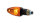 HIGHSIDER smart Arrow Glühlampen Mini-Blinker Gehäuse Schwarz / Linse Orange (Paar), Vorn & Hinten