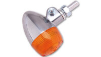 HIGHSIDER smart Bullet Light Glühlampen Blinker Gehäuse Silber / Linse Orange (Stück), Vorn & Hinten