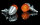 HIGHSIDER smart Bullet Light Glühlampen Blinker Gehäuse Silber / Linse Orange (Stück), Vorn & Hinten