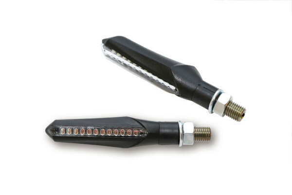 HIGHSIDER smart Run LED Sequence Blinker Schwarz/Getönt E-Geprüft (Paar)