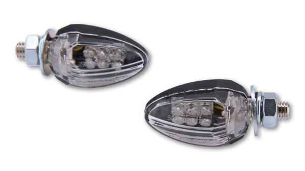 HIGHSIDER smart Drop LED Blinker Schwarz/Transparent