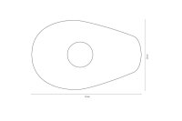 HIGHSIDER smart Montageplatten Indy Spacer Schwarz Für diverse Yamaha