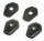 HIGHSIDER smart Iss 2 Montageplatten Indy Spacer Schwarz