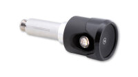 HIGHSIDER pro Akron-Flash LED Lenkerendenblinker/Positionslicht Schwarz/Orange 2in1, E-Geprüft (Paar)