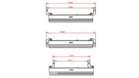 HIGHSIDER pro 5 3/4 Zoll Scheinwerfer Frame-R2 Typ 10 LED Schwarz Seitliche Befestigung