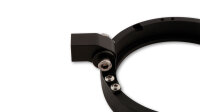 HIGHSIDER pro 7 Zoll Lampenhalterring Frame-R1 Schwarz CNC, Untere Befestigung