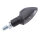 HIGHSIDER smart Shield-TS LED Blinker Gehäuse Schwarz / Linse Rauchgrau (Paar), Vorn & Hinten